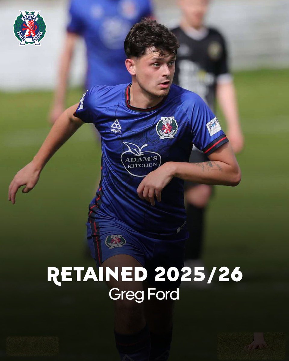 📝 | 𝟐𝟎𝟐𝟓/𝟐𝟔 𝐒𝐪𝐮𝐚𝐝 𝐔𝐩𝐝𝐚𝐭𝐞

The Club is delighted to confirm that Greg Ford has agreed to sign on at Hawick Royal Albert for the upcoming 2025/26 campaign. ⬇️ ⬇️ ⬇️ 

facebook.com/share/p/1ADQKw…