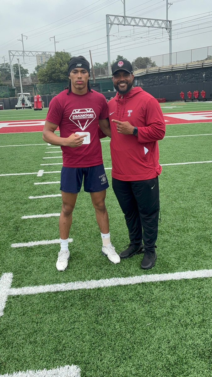 TyBakerJr13's tweet image. I had a great time at Temple today! Enjoying the road to glory. @PhillyBasement @CoachB_Wright79 @Coach_APierce
