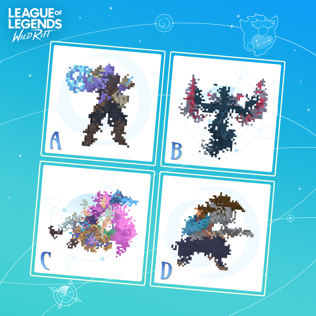 Zoom in, squint hard — Let’s recognize these pixelated Champs all!👾