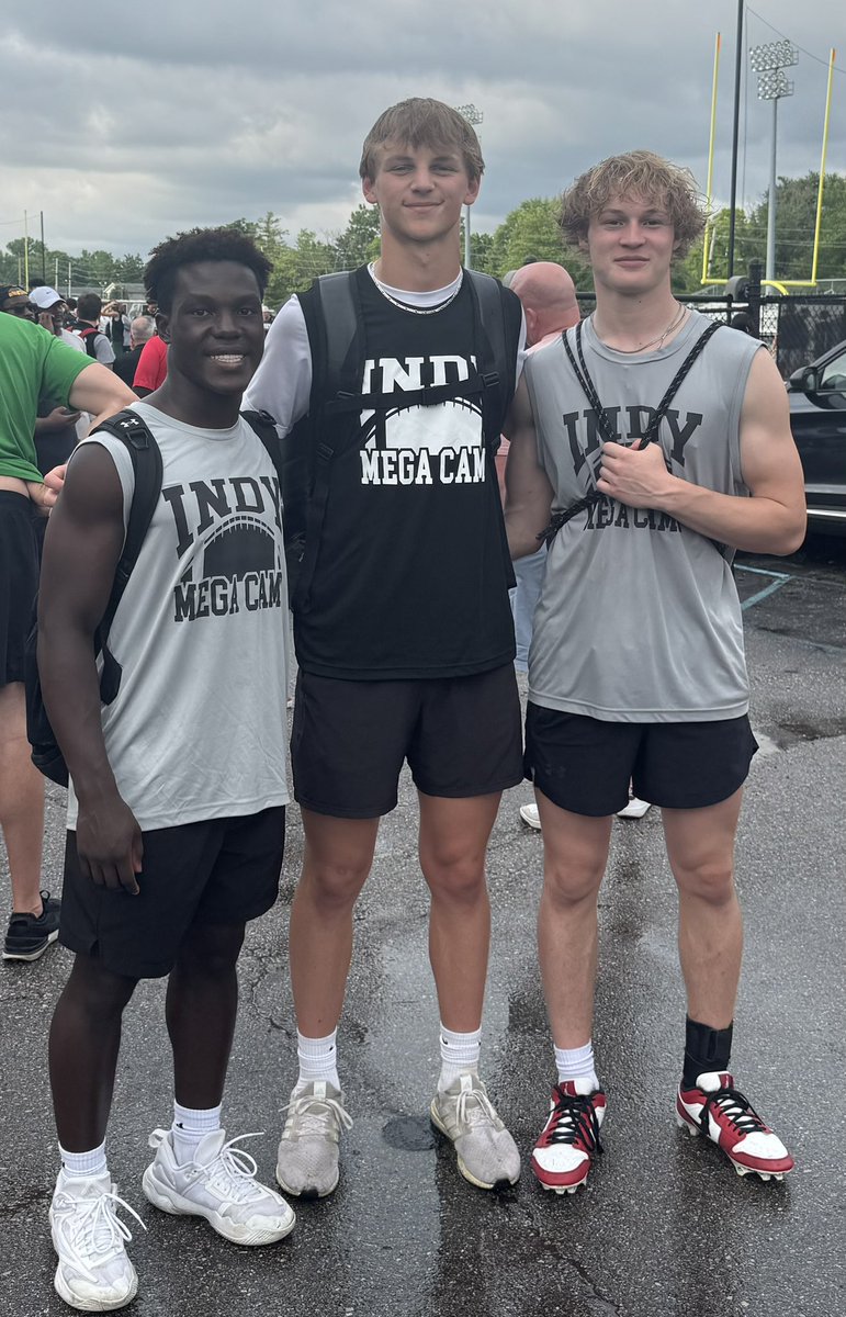 TriWestFootball's tweet image. Our guys @Jack_Sorgi, @wjhall24, &amp;amp; @walden_mathias each had a great day at the Indy MEGA Camp hosted by @uindy!  
#BruinPride