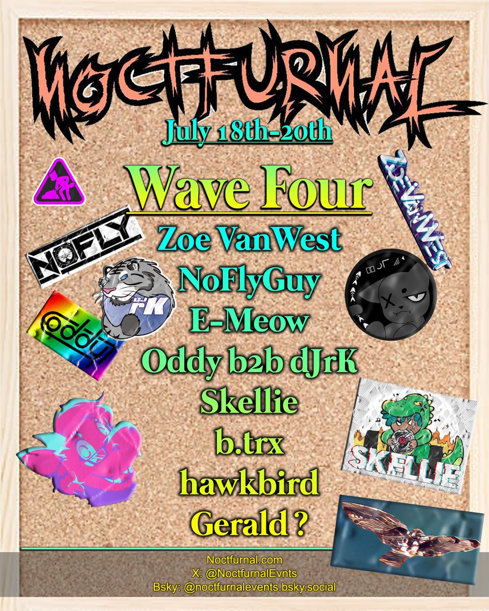 We're HERE Wave four! Lets go!

#furry #furrymusic #music #dj #musicfestival #fursuit #camping #pup #pride #LGBTQIA