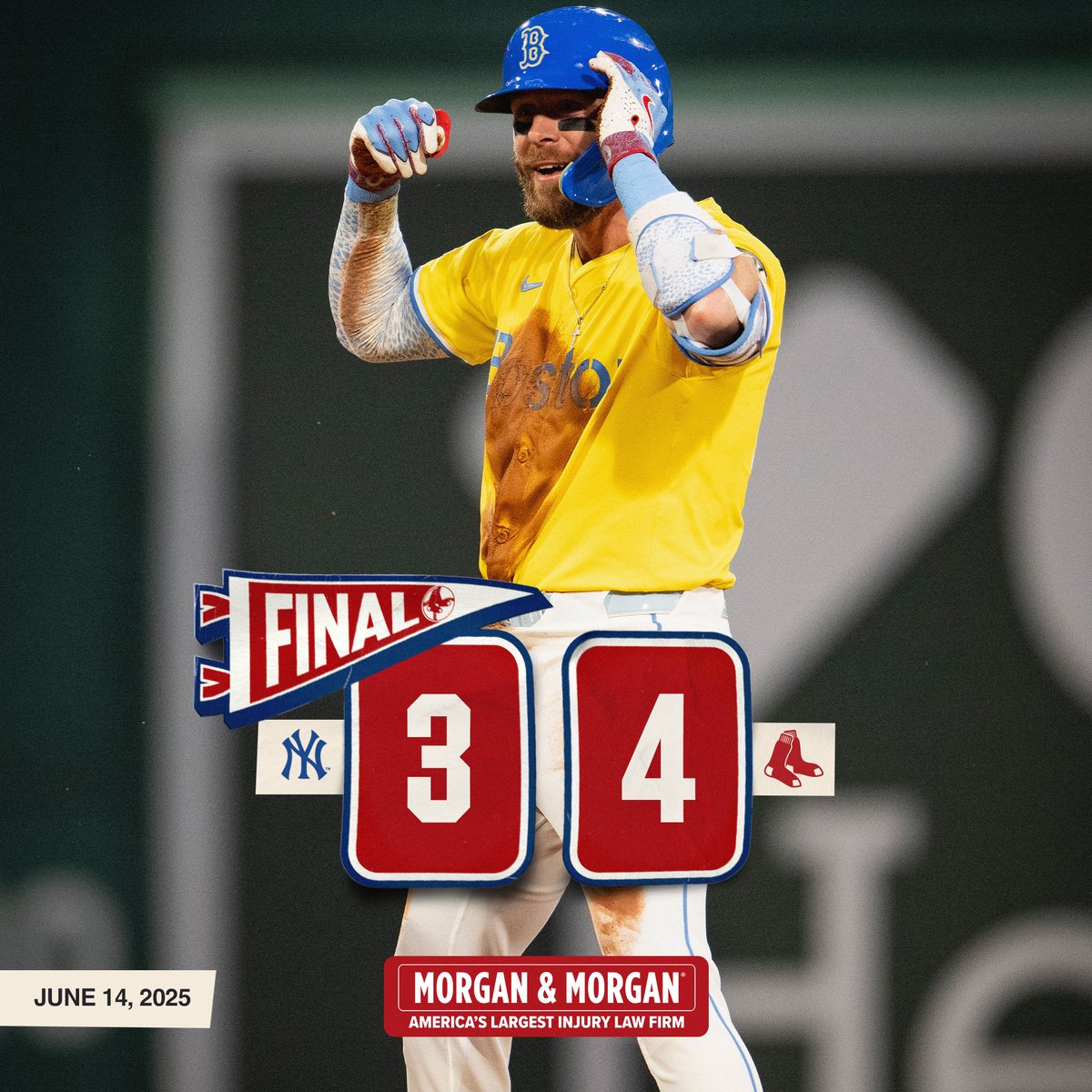 Yankees vs. Red Sox: Resultado y resumen - juego de HOY 14 de junio MLB 2025
