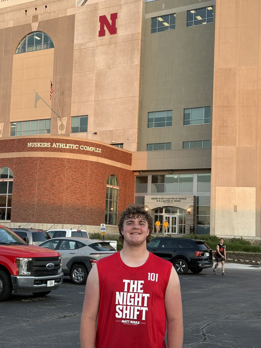 Parker Brown (@parker_brown71) on Twitter photo Had a great time working with the coaches and competing against some great players at Friday Night Lights. <a href="/HuskerFootball/">Nebraska Football</a> Had a great time working with the coaches and competing against some great players at Friday Night Lights. <a href="/HuskerFootball/">Nebraska Football</a>