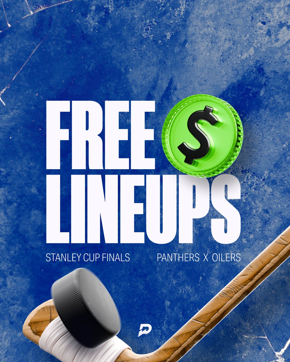 BANG THERE GOES THE ICE 🏒

We're dropping an additional 20 Free Lineups for a total of 40 Free Lineups 🤑

Winners will be announced tomorrow (6/15)