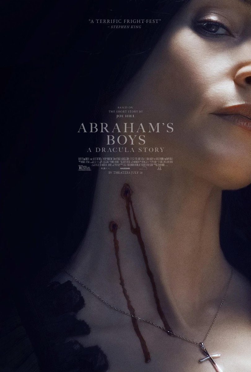 Poster for 'Abraham's Boys: A Dracula Story', the upcoming horror flick based on a short story by Joe Hill.

It hits U.S. cinemas on July 11.

More info: tinyurl.com/7e3hnnmy #FantasticPavilion