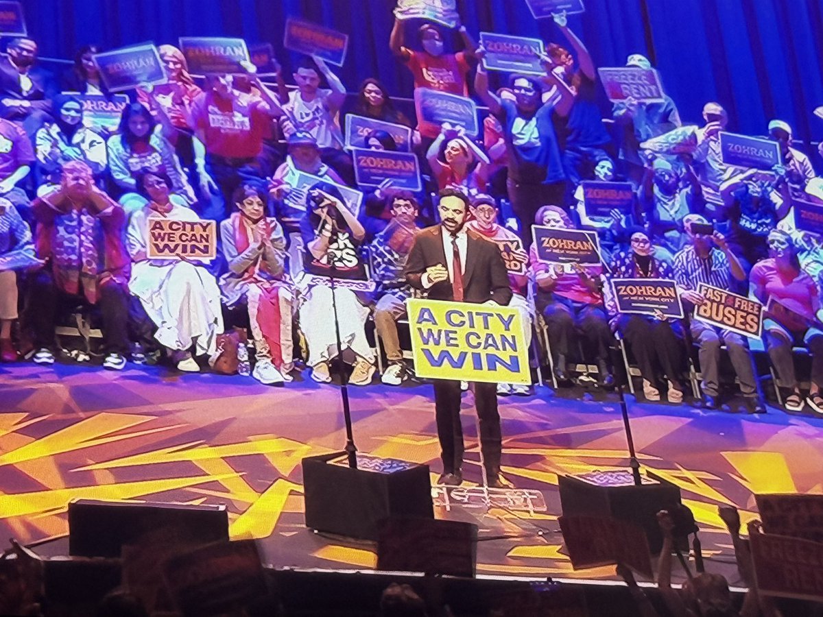 ASAAL08's tweet photo. Just spoke at the @ZohranKMamdani campaign rally event in Manhattan! We are proud to endorse him and all our eight chapters are engaged in this campaign across the city to win and together we will. https://t.co/oAp1lu8SbG