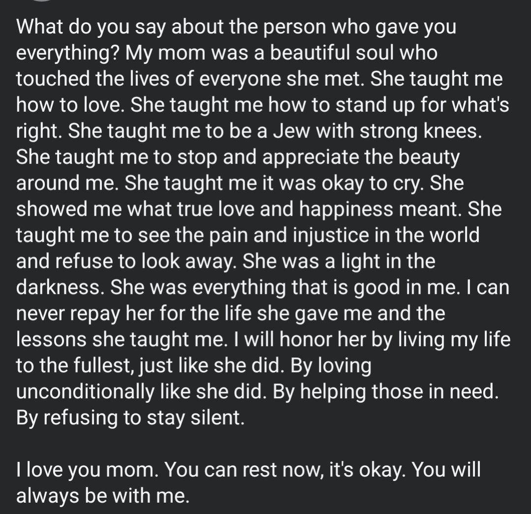 knish_of_death's tweet image. I needed a break from this place. I spent something like 9-10 months away. Mom continued to decline. She passed 3 weeks ago. I drowned out the noise and held myself together by focusing on improving myself. This is my tribute to her...
