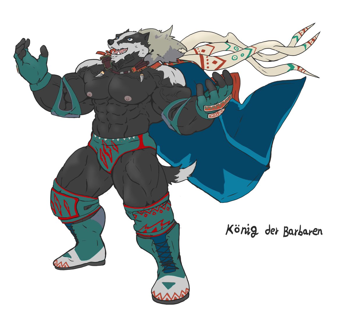 Waldur the barbarian king 208cm/210kg