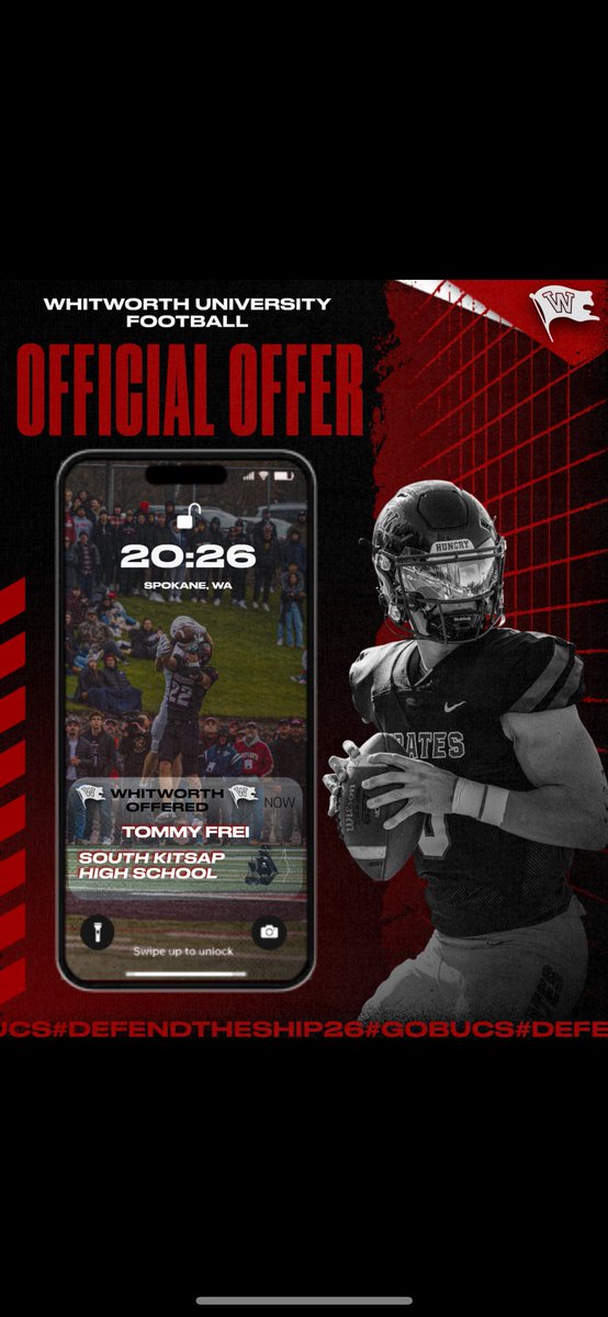Thomas (@tommyfrei11) on Twitter photo After a great visit with <a href="/CoachCerf/">Jimmy Cerf</a> i’m blessed to have received my first offer from <a href="/WhitworthFB/">Whitworth FB</a>! <a href="/coachsandberg/">Rod Sandberg</a>
<a href="/coachbanks253/">Coachbanks253</a> <a href="/BrandonHuffman/">Brandon Huffman</a>
<a href="/SKHS_Football_/">South Kitsap HS Football</a> <a href="/PNWSports_/">PNW Sports 𝕏</a> After a great visit with <a href="/CoachCerf/">Jimmy Cerf</a> i’m blessed to have received my first offer from <a href="/WhitworthFB/">Whitworth FB</a>! <a href="/coachsandberg/">Rod Sandberg</a>
<a href="/coachbanks253/">Coachbanks253</a> <a href="/BrandonHuffman/">Brandon Huffman</a>
<a href="/SKHS_Football_/">South Kitsap HS Football</a> <a href="/PNWSports_/">PNW Sports 𝕏</a>