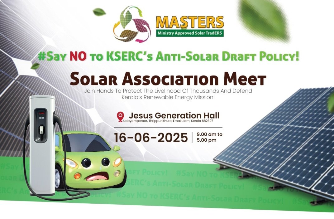 CABiju2's tweet photo. The new draft of (KSERC) and  (KSEB),  is contradicting the very spirit of this progressive central govt scheme.The PM Surya Ghar. Kindly intervene and support the registered 1200 vendors in kerala.
Thanks &amp; Regards
C A Biju
9946759777
Masters
Largest solar traders association https://t.co/xQCDAcfPGv