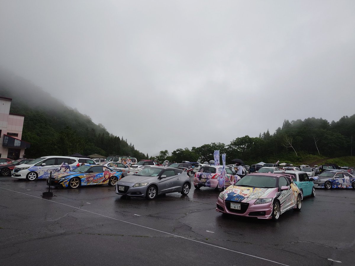 peerless_tarui's tweet image. 信州白馬痛車ミーティングに参加しています。
2Sは中野市長です。