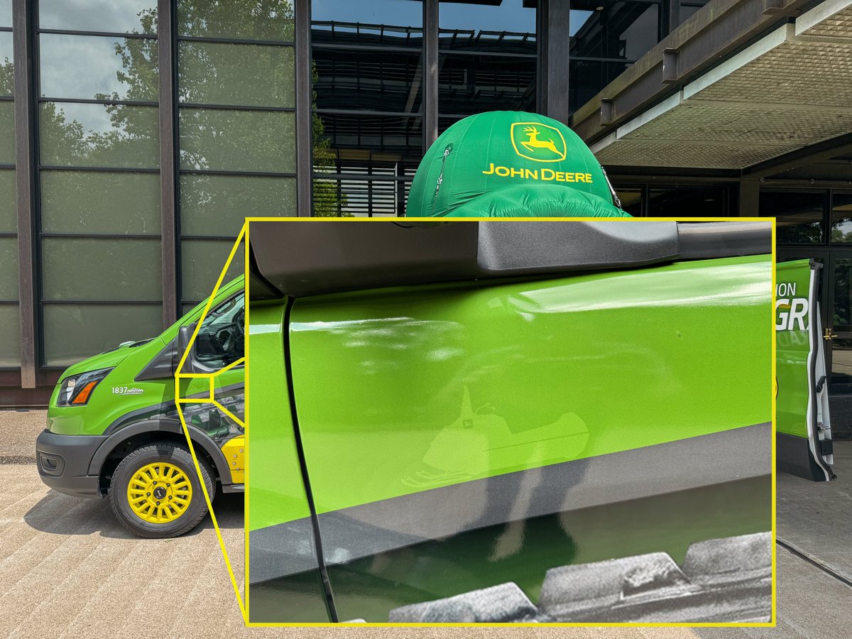 Clint Chaffer (@clintchaffer) on Twitter photo When you see our Precision Upgrades Van around the countryside, be sure to take a close look! We hid several “Easter Eggs” around it. I’ll give this one away…the <a href="/JohnDeere/">John Deere USA</a> snowmobile to pay homage to “Nothing Runs Like a Deere” 💪 Your Equipment, UPGRADED #PUKTruck When you see our Precision Upgrades Van around the countryside, be sure to take a close look! We hid several “Easter Eggs” around it. I’ll give this one away…the <a href="/JohnDeere/">John Deere USA</a> snowmobile to pay homage to “Nothing Runs Like a Deere” 💪 Your Equipment, UPGRADED #PUKTruck
