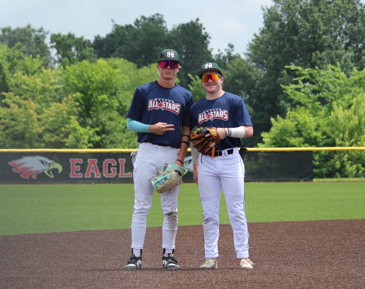 2025 grads Josh Anderson and Jayce Walker competed in the MHSBCA Senior All-Star game today at Southern Boone. It was great to see them on the field together one last time!