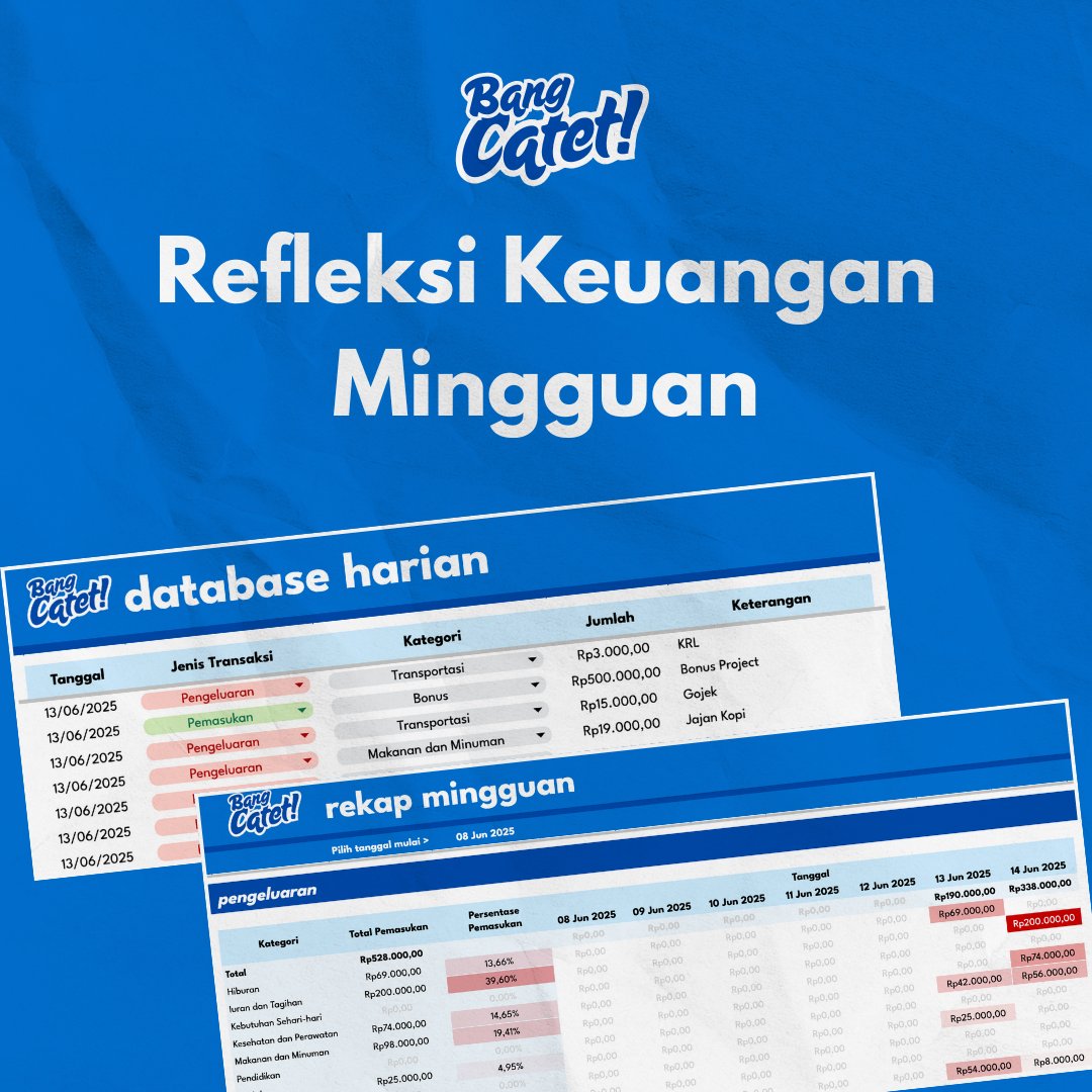 matrohmatmath's tweet photo. Nemu ini, barangkali ada yang butuh buat refleksi keuangan baik pemasukan dan pengeluaran secara mingguan https://t.co/bXJ1sqfqdy