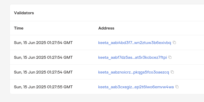 xescure (@xescure) on Twitter photo <a href="/CryptovestMedia/">Cryptovest</a> <a href="/KeetaNetwork/">Keeta</a> Finally. Thank you. Now it's on me to do my part:
Anyone can become a representative (validator) on mainnet. It might be tied to KYC, but this requirement is up to the network's consensus--it's still a permissionless system, just tied to an IRL identity to protect against Sybil <a href="/CryptovestMedia/">Cryptovest</a> <a href="/KeetaNetwork/">Keeta</a> Finally. Thank you. Now it's on me to do my part:
Anyone can become a representative (validator) on mainnet. It might be tied to KYC, but this requirement is up to the network's consensus--it's still a permissionless system, just tied to an IRL identity to protect against Sybil