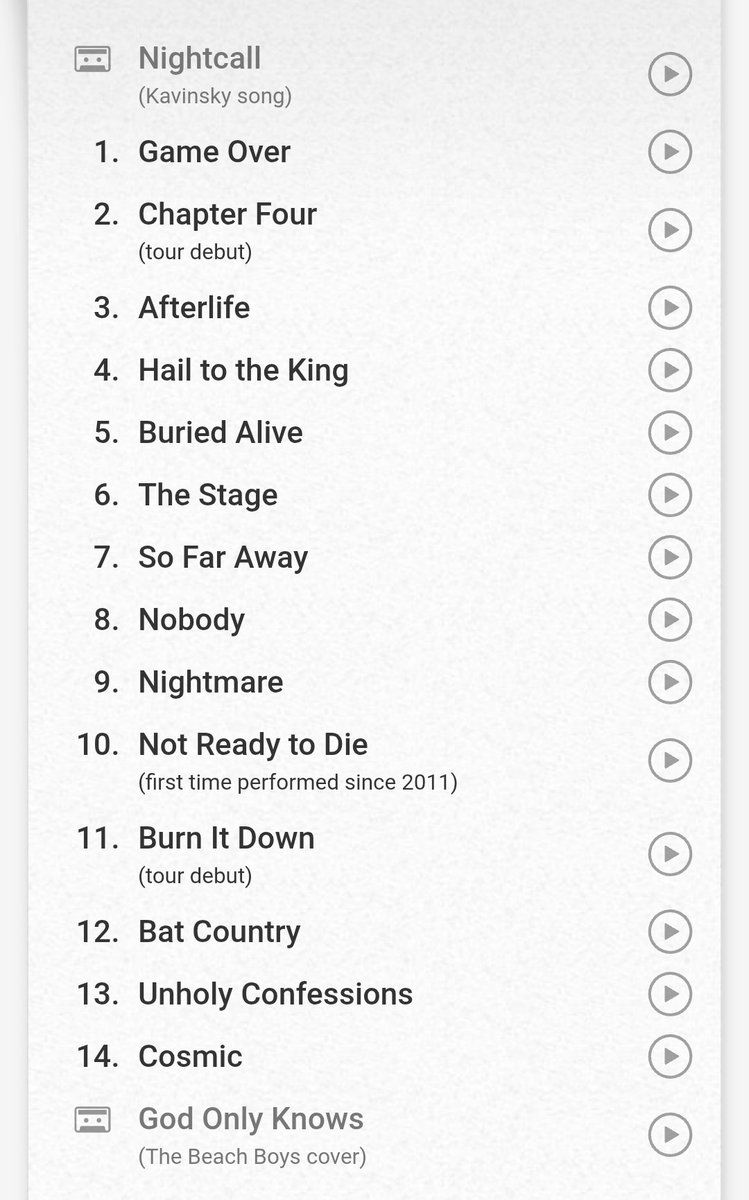 cityofevil_band's tweet photo. Avenged Sevenfold played an awesome set in France yesterday! Not Ready to Die for the first time since 2011, Burn It Down, Chapter Four... we love seeing these older songs make a comeback! 🦇 https://t.co/rM2uOv1QcJ