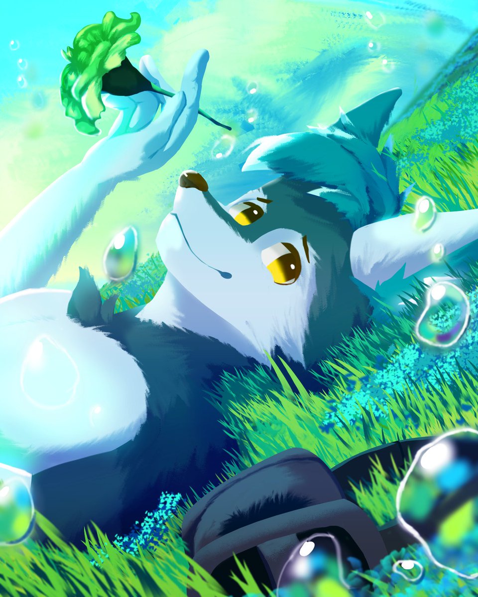 "Acceptance"

It's been a long journey understanding love, but the goal of happiness makes it all worth it. Happy Pride Month!

🎨: <a href="/immapartycookie/">Tofu (commissions open)</a>