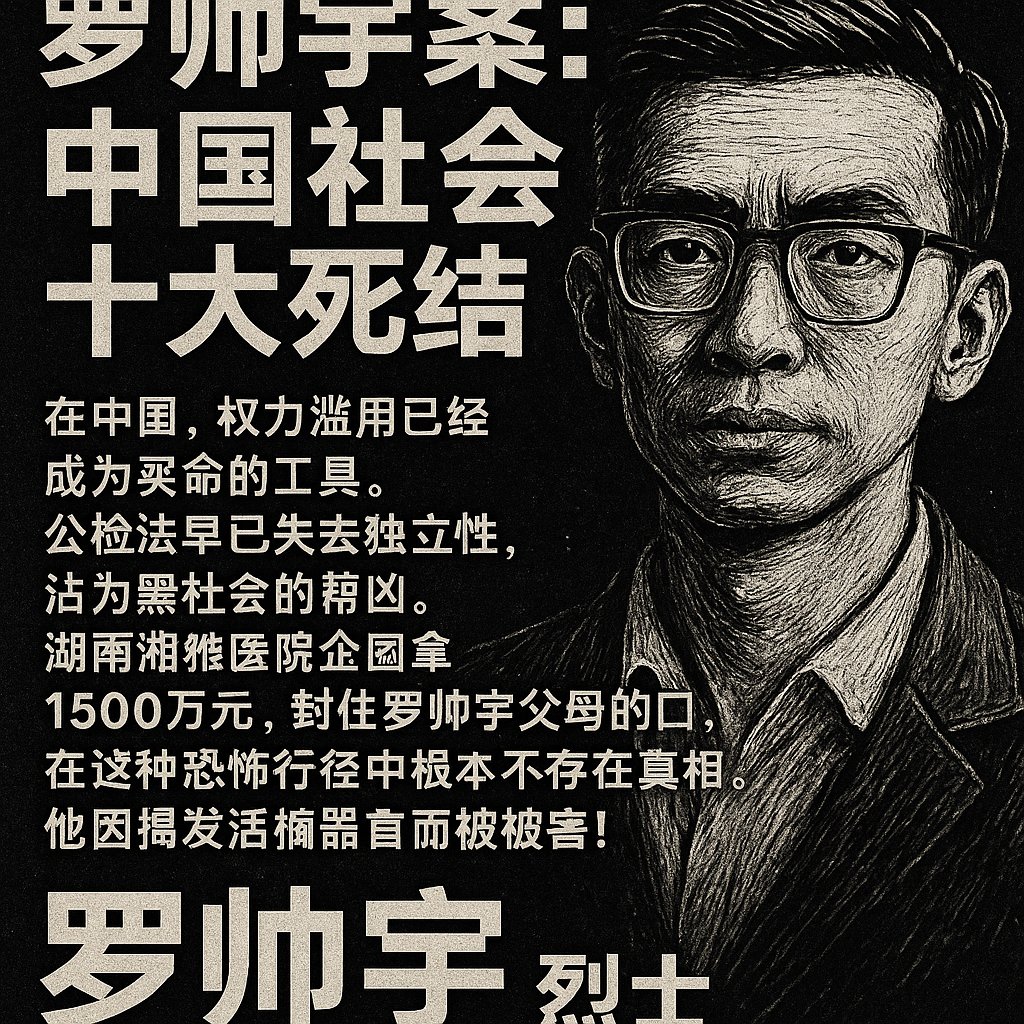 【罗帅宇案：中国社会的十大死结】（上）
一场无法掩埋的“跳楼”，比沉默更可怕