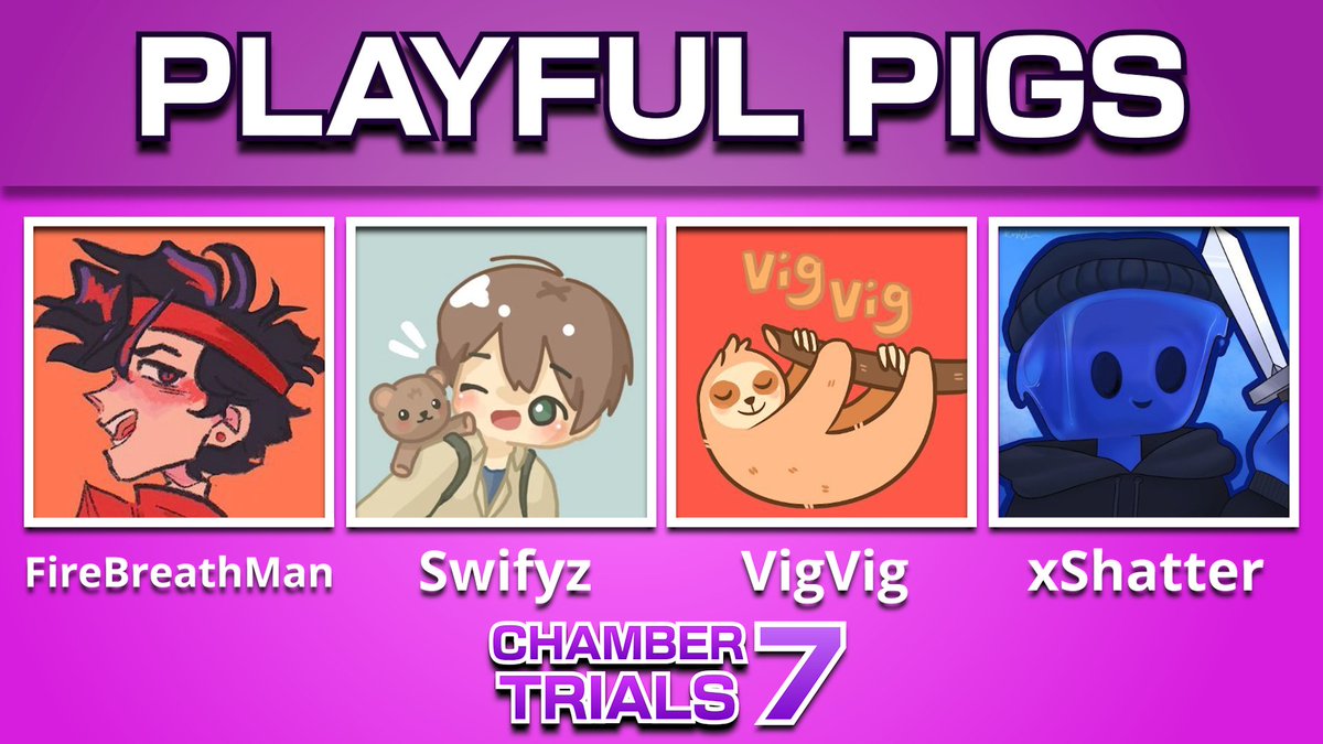 ChamberTrialsMC's tweet image. Announcing the Playful Pigs!
@FireBreathMan @OfficialSwifyz @vigvig_000 @xshatte
Oink Oink! Chamber Trials 7 is on Sunday, June 29 @ 2PM EST