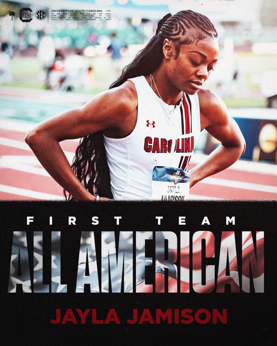 Jayla earns 7th in the 200m and is named to the First Team All-American squad 🤙
