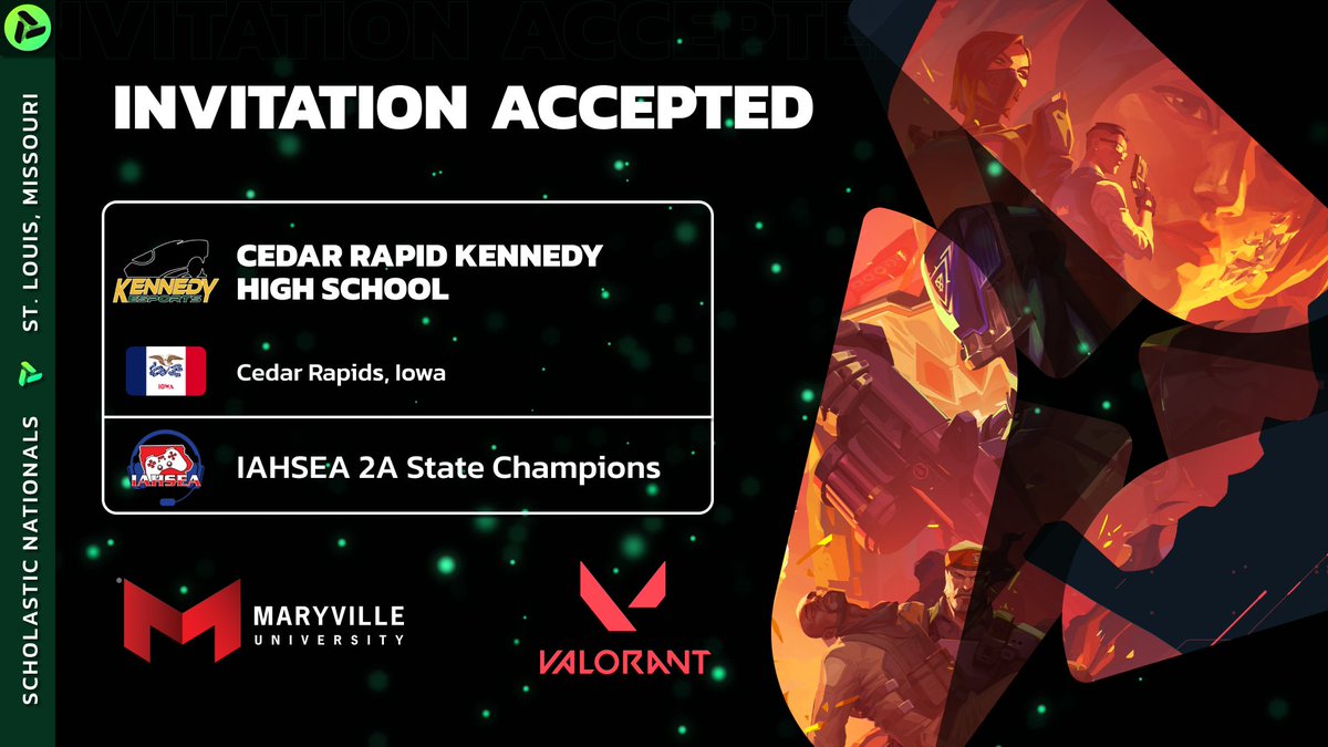 LOS Scholastic Champs (@los_scholastic) on Twitter photo Iowa champs incoming!
<a href="/CRCougars/">CR Kennedy</a> are representing <a href="/IAHSEAofficial/">IAHSEA</a> and making their way to <a href="/MaryvilleGG/">Maryville Esports</a> for the <a href="/League_OS/">LeagueOS</a> Scholastic Nationals, June 17–18th!
Ready to light it up on LAN 💥
#LOSNationals #Scholastic #RoadtoStLouis
📺 twitch.tv/los_scholastic Iowa champs incoming!
<a href="/CRCougars/">CR Kennedy</a> are representing <a href="/IAHSEAofficial/">IAHSEA</a> and making their way to <a href="/MaryvilleGG/">Maryville Esports</a> for the <a href="/League_OS/">LeagueOS</a> Scholastic Nationals, June 17–18th!
Ready to light it up on LAN 💥
#LOSNationals #Scholastic #RoadtoStLouis
📺 twitch.tv/los_scholastic