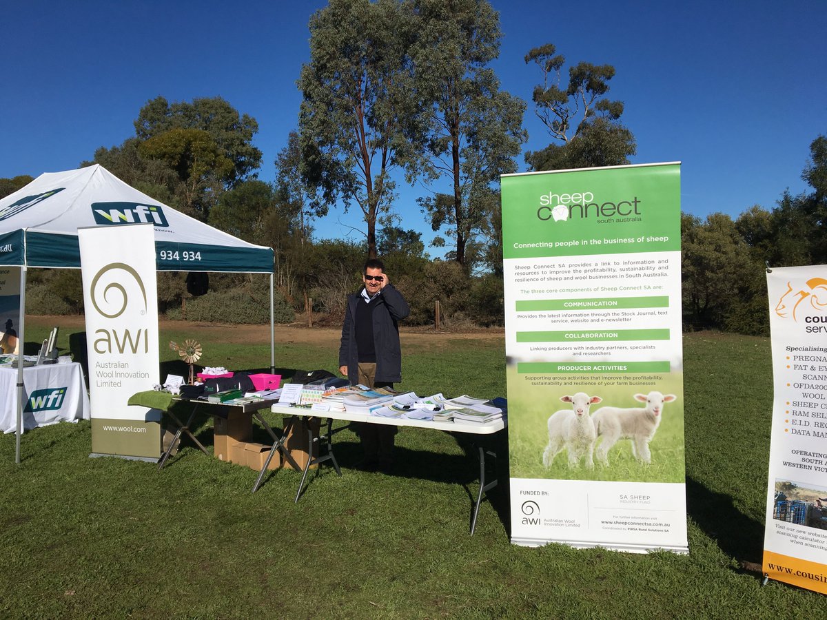 Monday Memories: Ian McFarland, former Project Manager of AWI Sheep Connect SA, at a Field Day in June 2018 (when we had green grass in June).

@awiextensionvic @awiextensionnsw @awiextensiontas @awiextensionwa @awiextensionqld <a href="/woolinnovation/">Australian Wool Innovation</a> <a href="/livestocksa/">livestocksa</a>