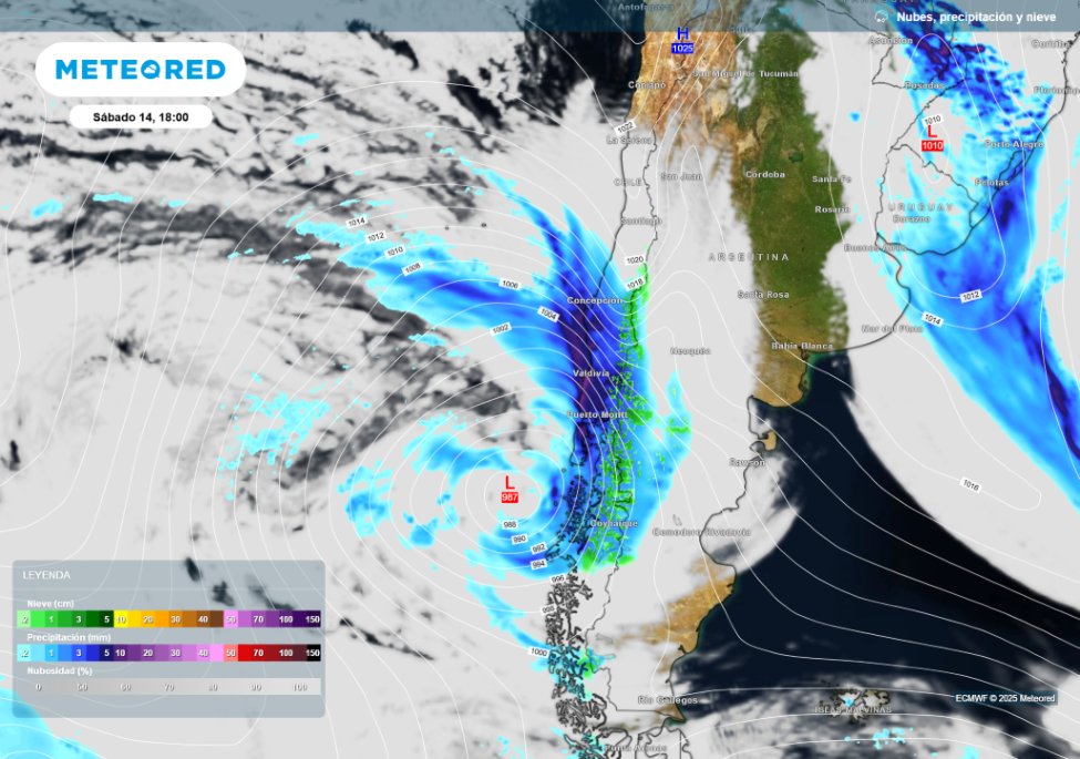 ⚠️ Atención con las precipitaciones en corto periodo de tiempo, que se extenderán hasta la mañana del lunes por todo el tramo que transite el frente.

Nuestros mapas: 👉🏻 i.mtr.cool/csvfzlbybf