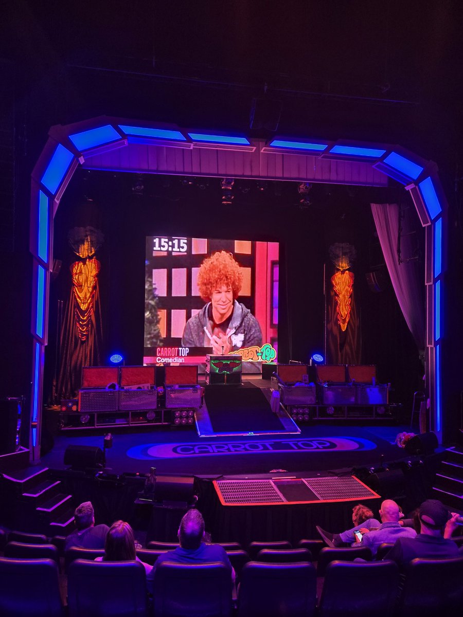 I saw <a href="/RealCarrotTop/">Carrot Top</a> for the 50th time last night....BEST show in Vegas!!! A must see!
