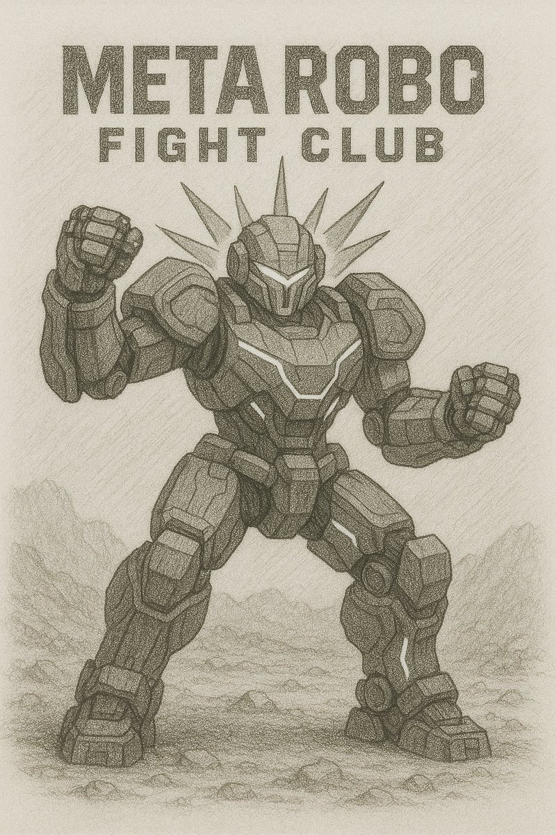 MetaroboFC's tweet photo. 👁 META ACTIVATED
Introducing Echo Vortex, the silent crusher from the outer rim.
Drawn with graphite precision 🔥 designed for domination.
Only 1 will own it. Will it be you?
#NFTCollector #MetaRoboFightClub #AIxArt #MechDrop #CyberSketch https://t.co/tIfdMqnPZS