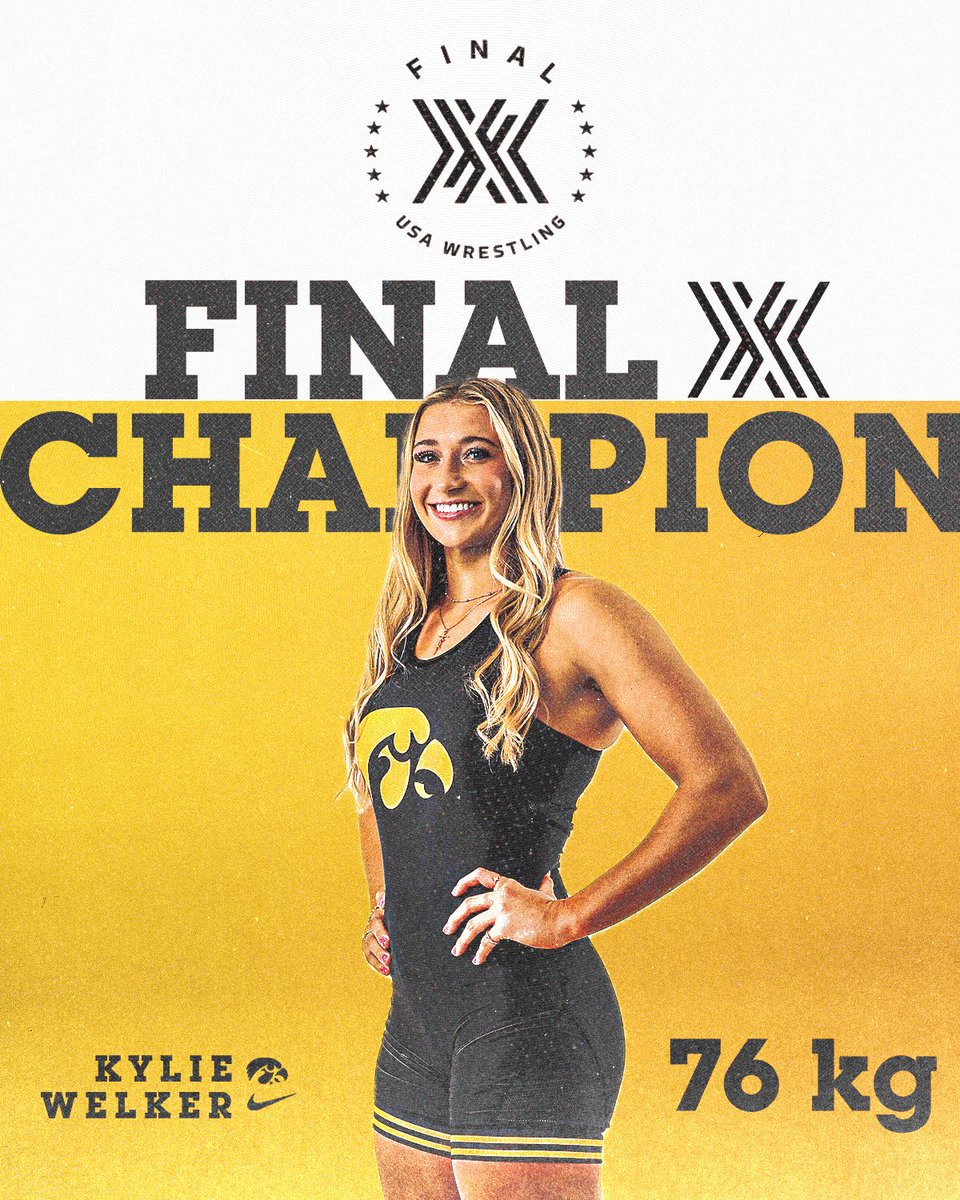 Another 3x Senior World Team Member 🇺🇸 👏 

76 kg | Kylie Welker (IWWC/TMWC) dec. Dymond Guilford (USOPTC/TMWC), 9-1 

<a href="/IowaWWC/">Iowa Women's Wrestling Club</a> x #Hawkeyes