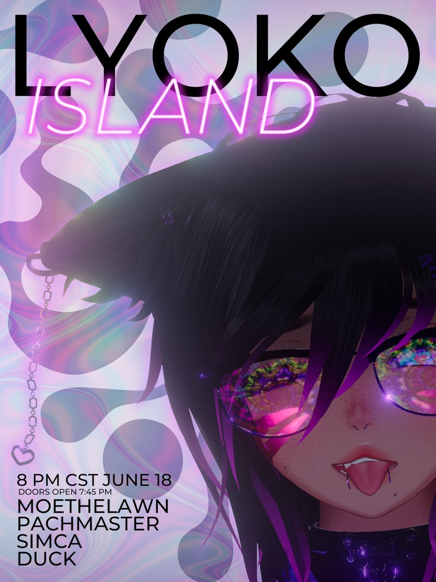 LyokoVR's tweet image. A very special birthday LYOKO ISLAND event for Jojo! House grooves. Coastal moves. 🏝️
6.18.25 | 7:45 PM CST
@moethelawnvr
Pachmaster
@DJ_Simca
@DuckVRc
DISCORD: discord.gg/lyoko
VRC: vrc.group/LYOKO.7802
STREAM: twitch.tv/lyokovr
