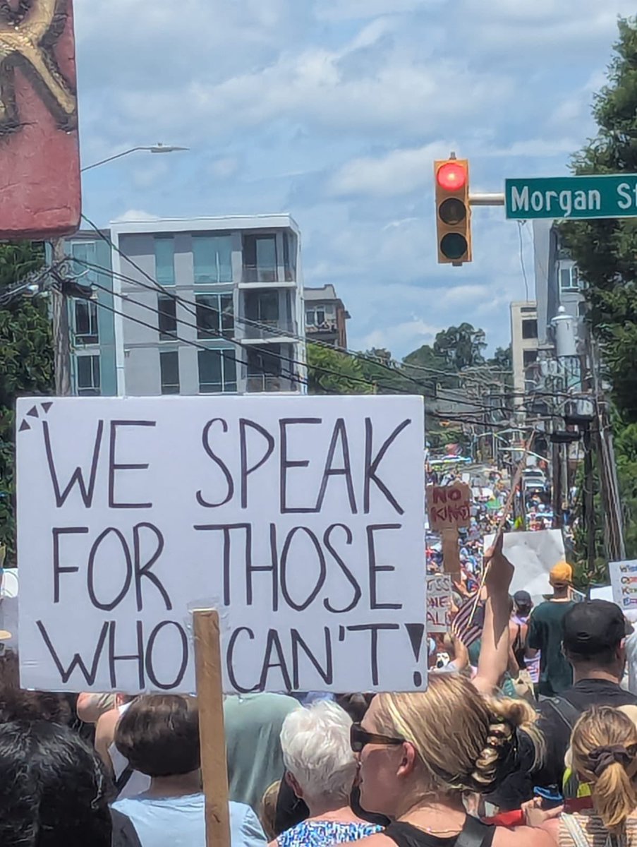 The signs say it all - peoples' rally for peace and justice in Durham today. #NorthCarolina
