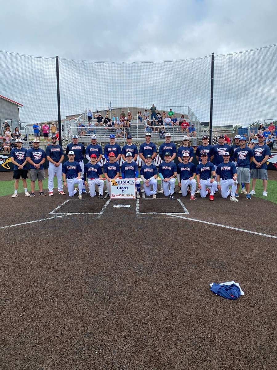 Mo_MHSBCA's tweet image. Our Sr All Star teams for Class 1 and 2! Class wins by a score of 12-5! Congrats to all seniors who competed today!!