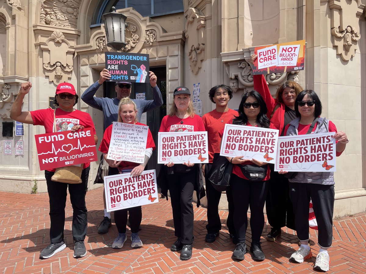 We see patients ration meds, skip care, and face bankruptcy everyday while billionaires get tax breaks.

Our patients don't need a king - they need health care as a human right!