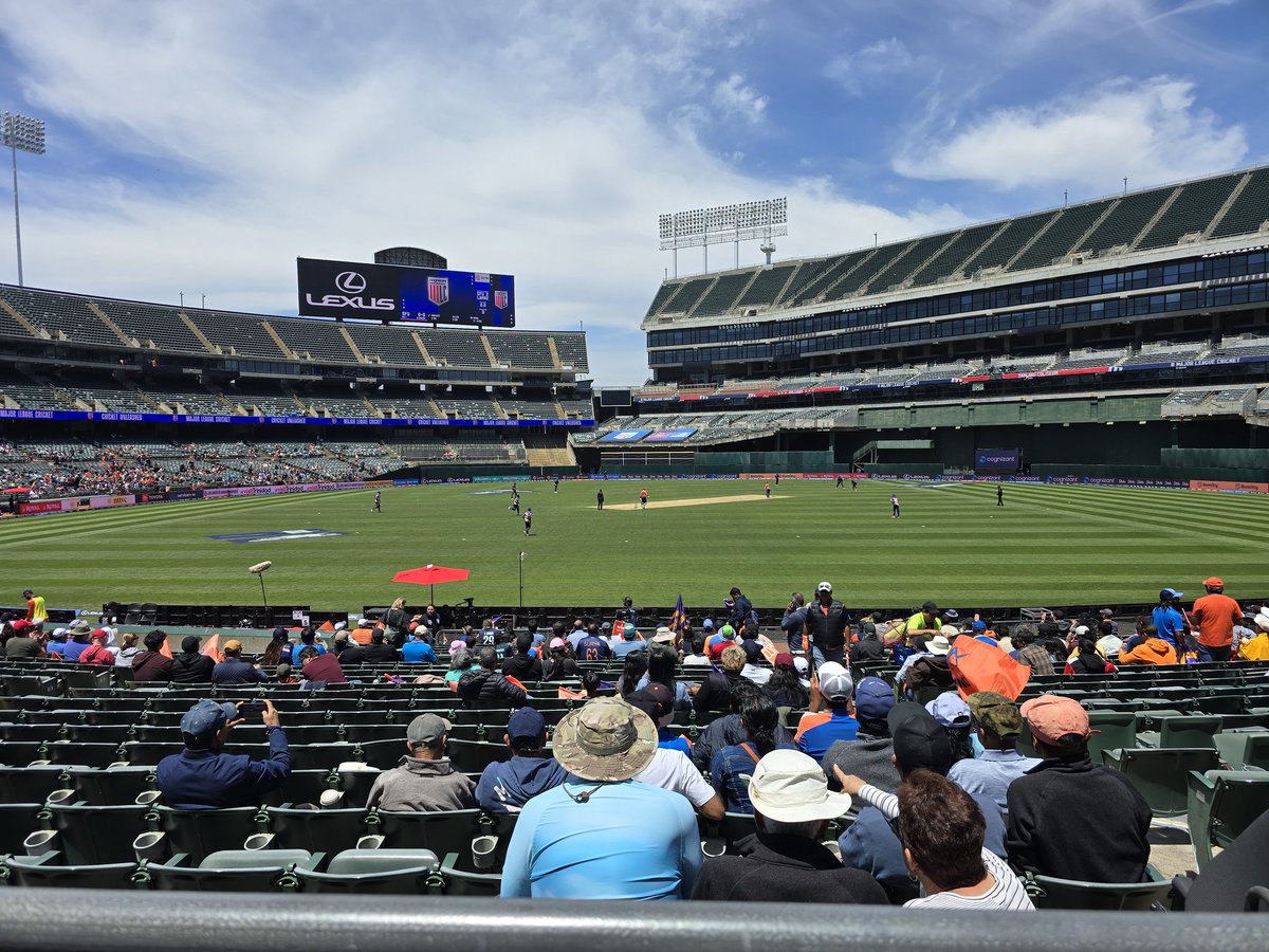 eddiesofficials's tweet photo. .@MLCricket 3 and 4(4), π 4 and 5(5), SFO Unicorns vs. LA Knight Riders and Seattle Orcas vs. Washington Freedom. With @anygameanywhere Cricket DH #atthecoliseum today. @cricketdistrict @andrewsimonson @KingcougarMike @EPLSB @rstones199 @sportsroadtrips @anygameanywhere https://t.co/qllR0f5iYL