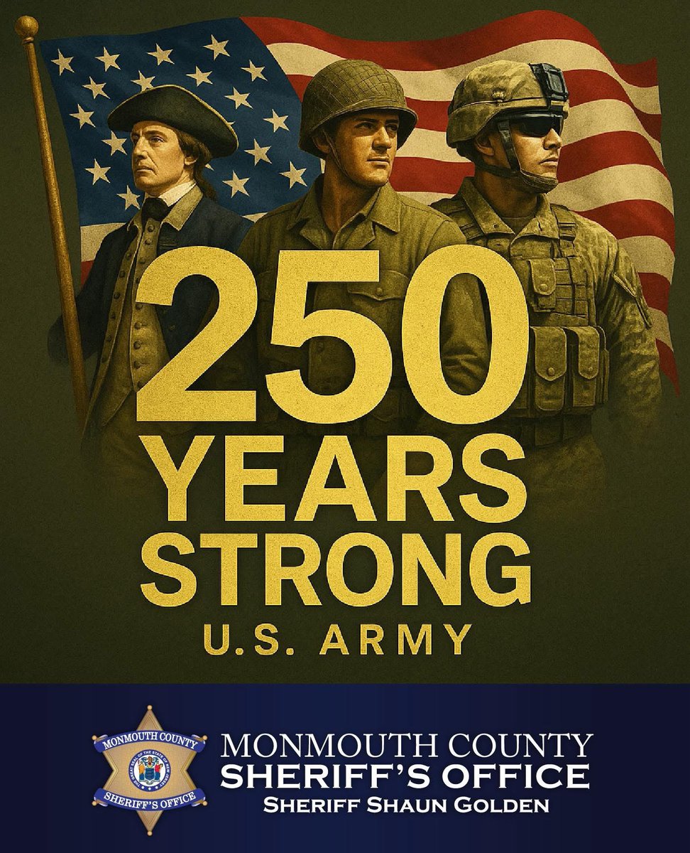 Shaun Golden (@sheriffgolden) on Twitter photo ๐บ๐ธ Happy Birthday to the U.S. Army which is 250 Years Strong!
Thank you to all the members of the U.S. Army and our veterans who have served.
The U.S. Army was founded on June 14, 1775. God bless America.๐บ๐ธ
<a href="/USArmy/">U.S. Army</a> <a href="/USArmyReserve/">U.S. Army Reserve</a> <a href="/POTUS/">President Donald J. Trump</a> <a href="/realDonaldTrump/">Donald J. Trump</a> <a href="/JDVance/">JD Vance</a> ๐บ๐ธ Happy Birthday to the U.S. Army which is 250 Years Strong!
Thank you to all the members of the U.S. Army and our veterans who have served.
The U.S. Army was founded on June 14, 1775. God bless America.๐บ๐ธ
<a href="/USArmy/">U.S. Army</a> <a href="/USArmyReserve/">U.S. Army Reserve</a> <a href="/POTUS/">President Donald J. Trump</a> <a href="/realDonaldTrump/">Donald J. Trump</a> <a href="/JDVance/">JD Vance</a>