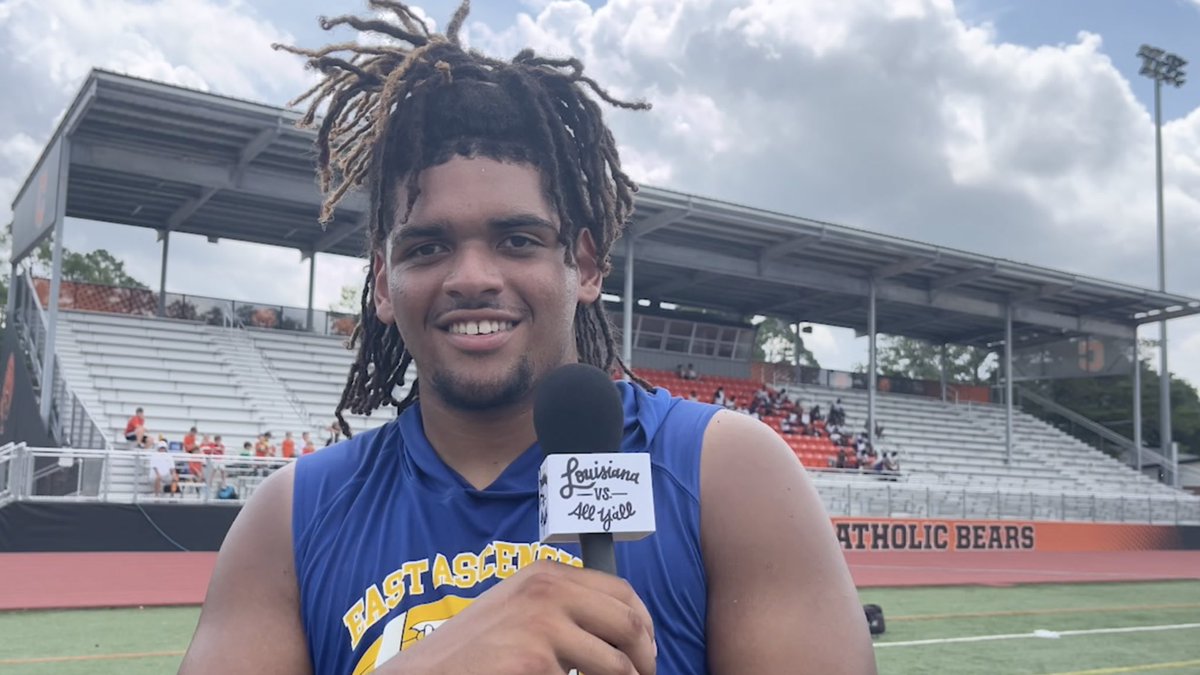 Brysten Martinez said catching TD passes is one of the most fun things a lineman can get a chance to do.

The LSU OL commit hopes to make a habit of it this fall as he works this offseason on a new, versatile tight end role for East Ascension.

🔗: on3.com/teams/lsu-tige…