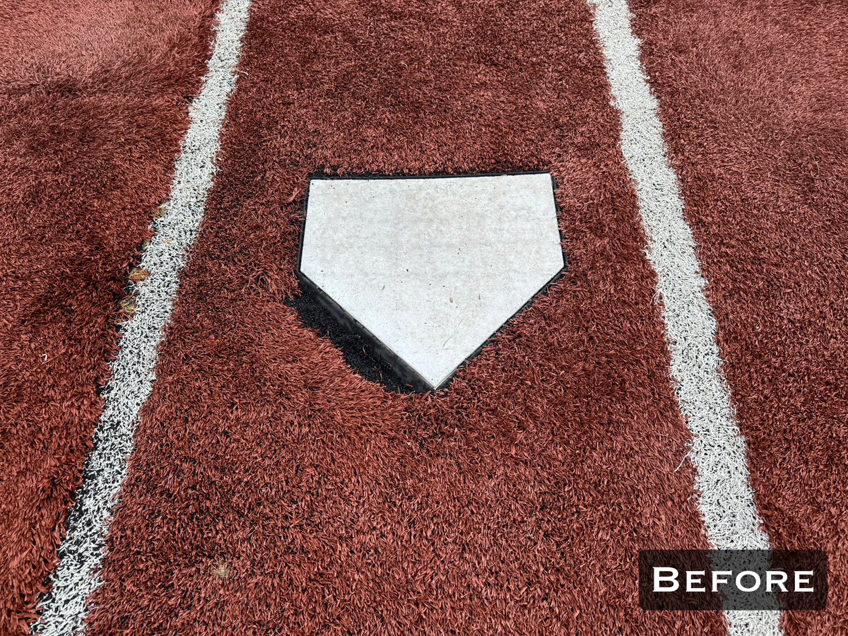 Weekend Work 🔧⚾️ | ECS
Wrapped up a full right-handed batter’s box replacement, installed a brand-new home plate, and cleaned up line work around all the boxes.

Proud to help ECS keep their field looking sharp and game-ready. Appreciate the trust! 💪