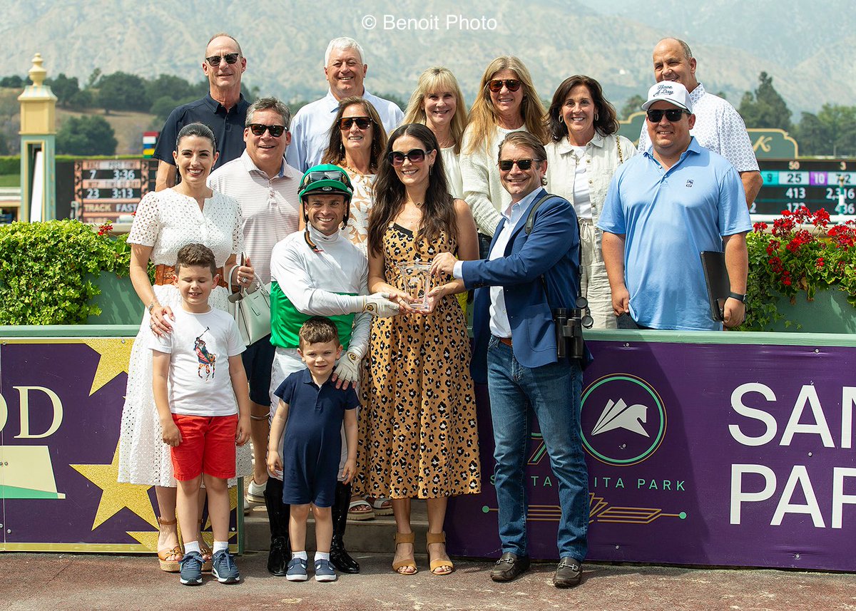 Augustin Stables' Mrs. Astor and jockey Umberto Rispoli, outside, get up at the last second to win the $100,000 Possibly Perfect Stakes Saturday, June 14, 2025 at Santa Anita Park, Arcadia, CA.

View all our photos at benoitphoto.com/store/ 

© BENOIT PHOTO