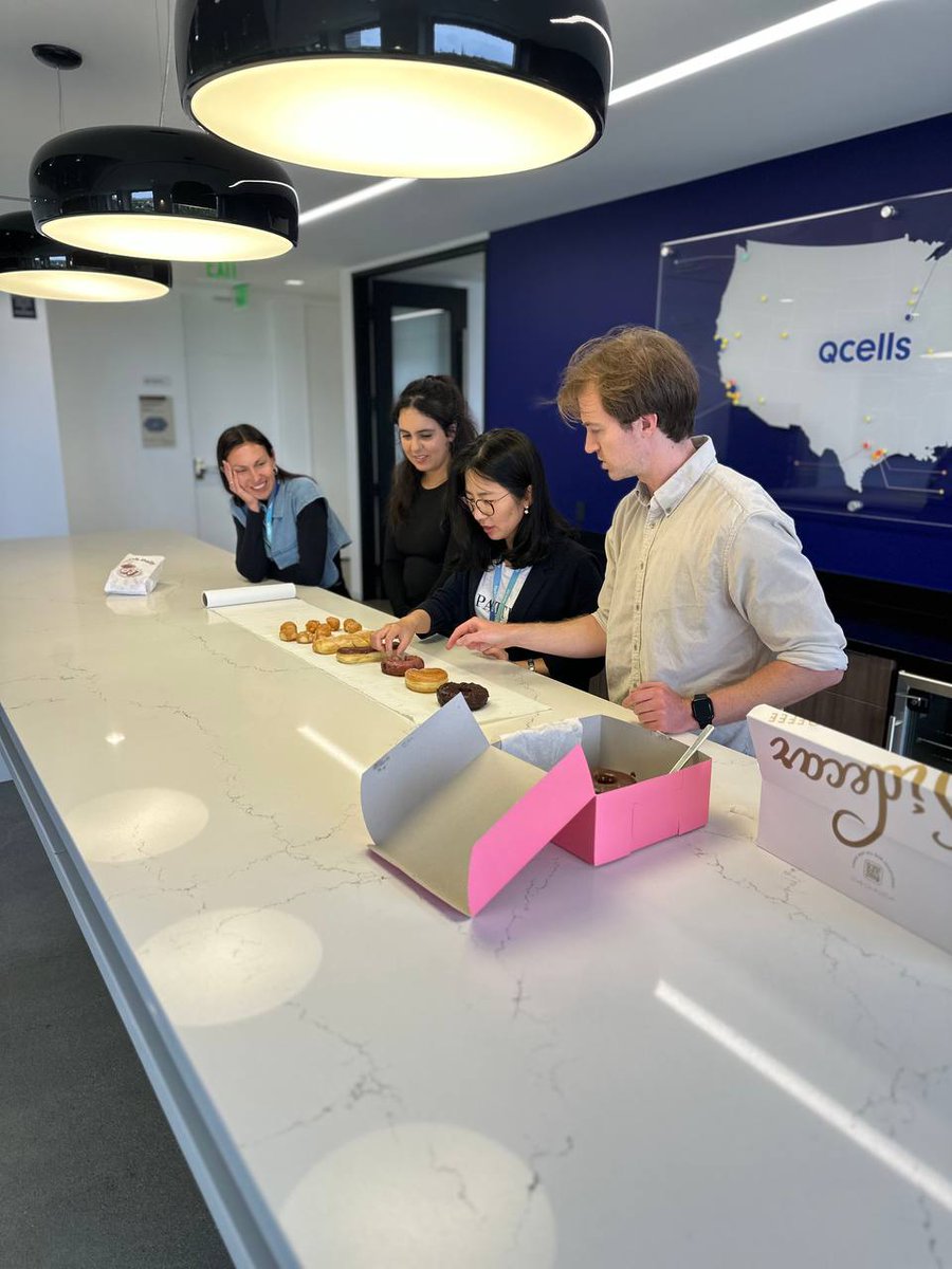 #Throwback to a very hole-some day at Qcells 🍩✨

Our Irvine team took “powering up” to a whole new level — with a donut spread so good, even the solar panels were jealous.