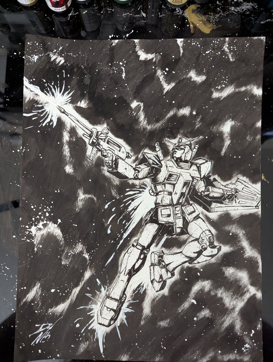 I drew a Gundam! 

#gundam