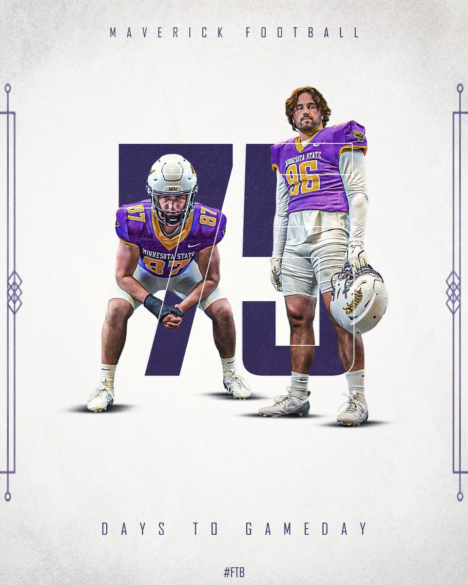 Maverick Football is 75 Days out from our First Game of the year, under the lights at The Blake! We can’t wait to see everyone here very soon. 🤘🏽😈#HornsUp #MavFam