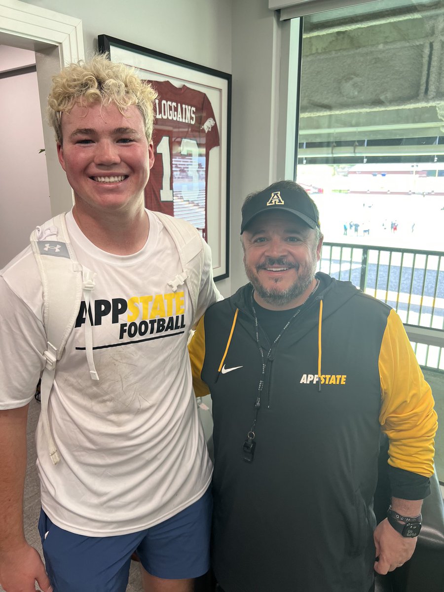 Treyson Reith (@treysonreith) on Twitter photo #AGTG after a great conversation with <a href="/Dowell_Loggains/">Dowell Loggains</a> and <a href="/CoachYurachek/">Ryan Yurachek</a> I’m blessed to receive an offer from <a href="/AppState_FB/">App State Football</a>. <a href="/NCFootballNews/">NC Football News</a> <a href="/AppStateMania/">App State Mania</a> <a href="/WestonScambler/">AppStateNews</a> <a href="/ChadSimmons_/">ChadSimmons</a> <a href="/MikeRoach247/">Mike Roach</a> <a href="/SWiltfong_/">Steve Wiltfong</a> <a href="/samspiegs/">Sam Spiegelman</a> <a href="/TomLoy247/">Tom Loy</a> <a href="/adamgorney/">Adam Gorney</a> #AGTG after a great conversation with <a href="/Dowell_Loggains/">Dowell Loggains</a> and <a href="/CoachYurachek/">Ryan Yurachek</a> I’m blessed to receive an offer from <a href="/AppState_FB/">App State Football</a>. <a href="/NCFootballNews/">NC Football News</a> <a href="/AppStateMania/">App State Mania</a> <a href="/WestonScambler/">AppStateNews</a> <a href="/ChadSimmons_/">ChadSimmons</a> <a href="/MikeRoach247/">Mike Roach</a> <a href="/SWiltfong_/">Steve Wiltfong</a> <a href="/samspiegs/">Sam Spiegelman</a> <a href="/TomLoy247/">Tom Loy</a> <a href="/adamgorney/">Adam Gorney</a>