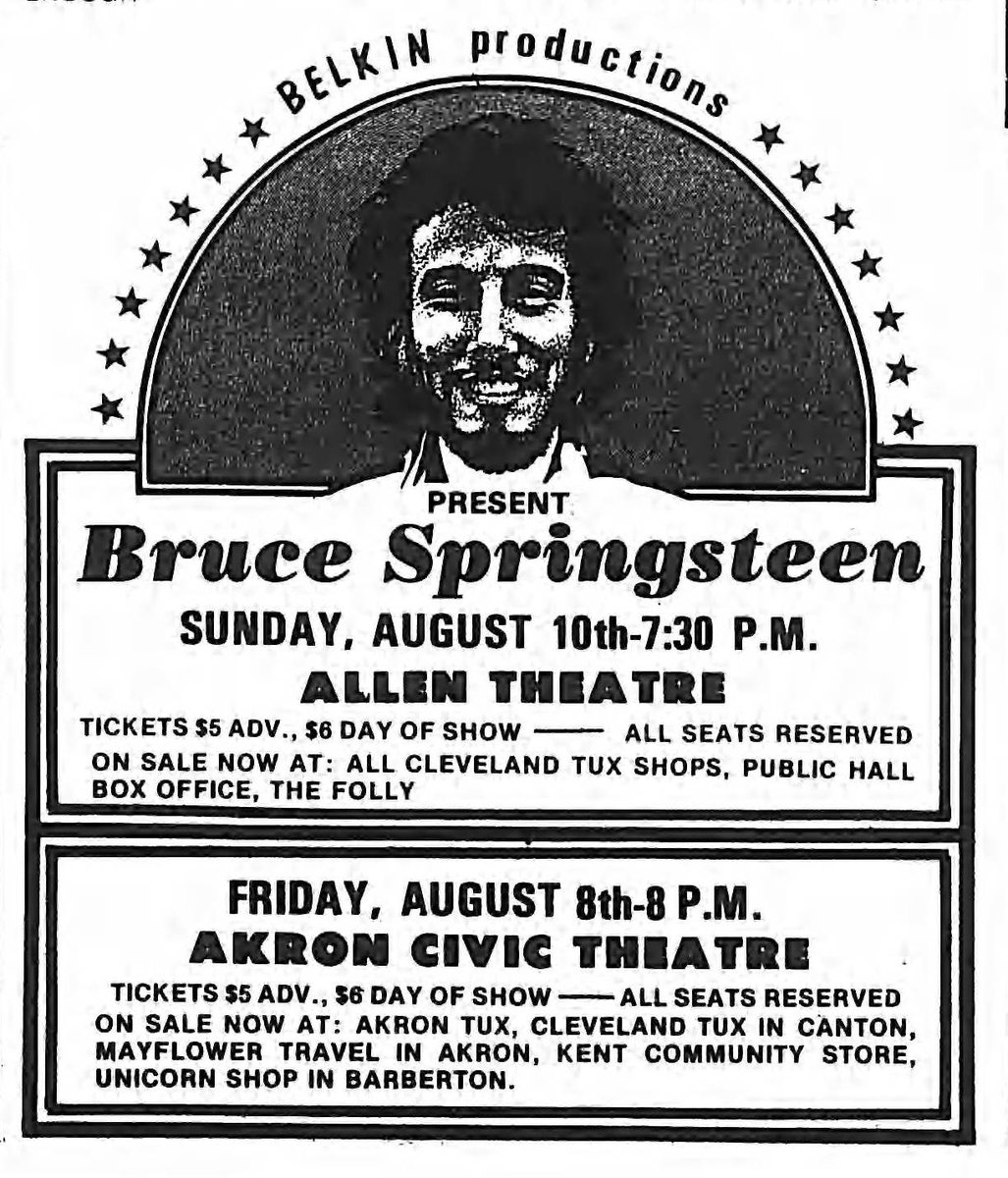 <a href="/SkrticX/">John Skrtic</a> <a href="/springsteen/">Bruce Springsteen</a> Third and final appearance at the Allen two days later, from Scene, July 19-23, 1975.