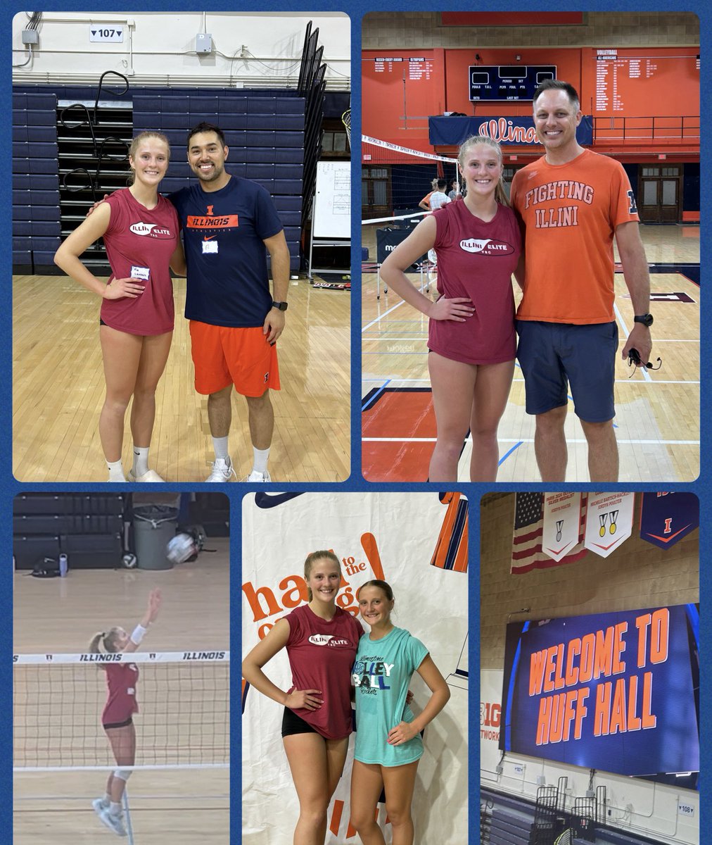 Amelia Lamberti (@mialamberti) on Twitter photo Had an amazing time at the <a href="/IlliniVBall/">Illinois Volleyball</a> Elite Camp! Huge thanks to <a href="/coachtamas/">Chris Tamas</a> and Coach Sharping for having me and for the great feedback. Grateful for the experience! I-L-L π§‘π #ILL #IlliniVB
<a href="/VBallrecruiter/">Kara Hill</a> <a href="/CoachSamWol23/">Sam Wolinski</a> <a href="/IEVBC/">Illini Elite VBC - Recruiting</a> <a href="/Jennabanz/">Jenna Banz</a> Had an amazing time at the <a href="/IlliniVBall/">Illinois Volleyball</a> Elite Camp! Huge thanks to <a href="/coachtamas/">Chris Tamas</a> and Coach Sharping for having me and for the great feedback. Grateful for the experience! I-L-L π§‘π #ILL #IlliniVB
<a href="/VBallrecruiter/">Kara Hill</a> <a href="/CoachSamWol23/">Sam Wolinski</a> <a href="/IEVBC/">Illini Elite VBC - Recruiting</a> <a href="/Jennabanz/">Jenna Banz</a>