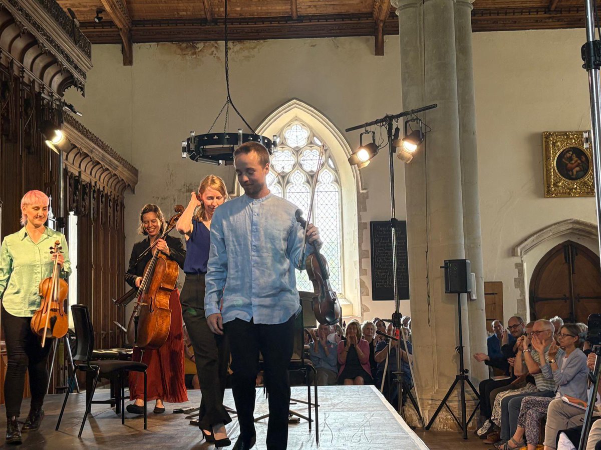 Gildas Quartet (@gildasquartet) on Twitter photo Very grateful to Colin Matthews and the <a href="/BrittenPears/">Britten Pears Arts</a> for entrusting us with the premier of Colin’s Sixth String Quartet! We loved performing it in a packed Orford Church this morning, alongside some Bridge and Beethoven. 😍🎻✨
#colinmatthews #newmusic #stringquartet Very grateful to Colin Matthews and the <a href="/BrittenPears/">Britten Pears Arts</a> for entrusting us with the premier of Colin’s Sixth String Quartet! We loved performing it in a packed Orford Church this morning, alongside some Bridge and Beethoven. 😍🎻✨
#colinmatthews #newmusic #stringquartet