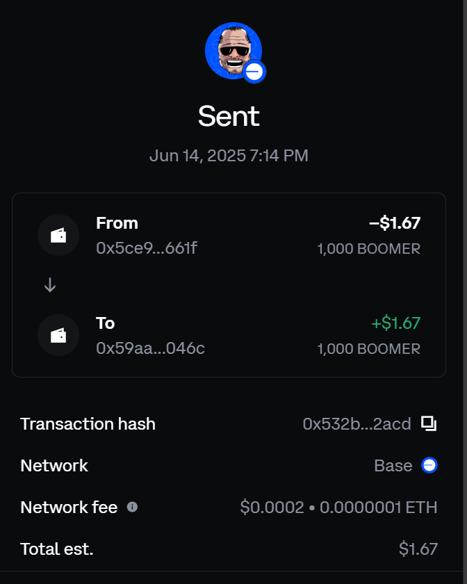 MemeCoinWorld69's tweet photo. @uteloryy Our first winner, thanks for playing!! 1000 BOOMERs sent! https://t.co/1CnhhPLvzN