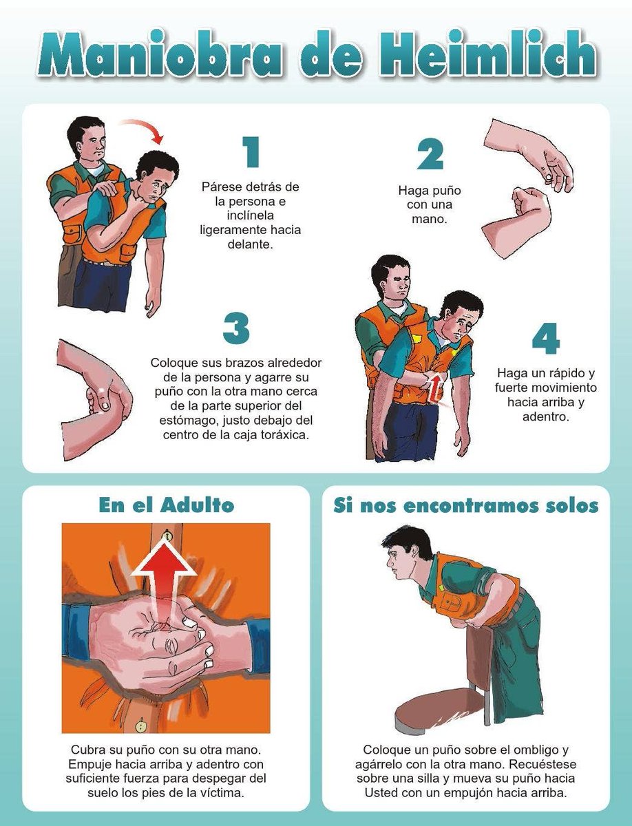 La importancia de conocer la maniobra de Heimlich puede salvar la vida de alguien.