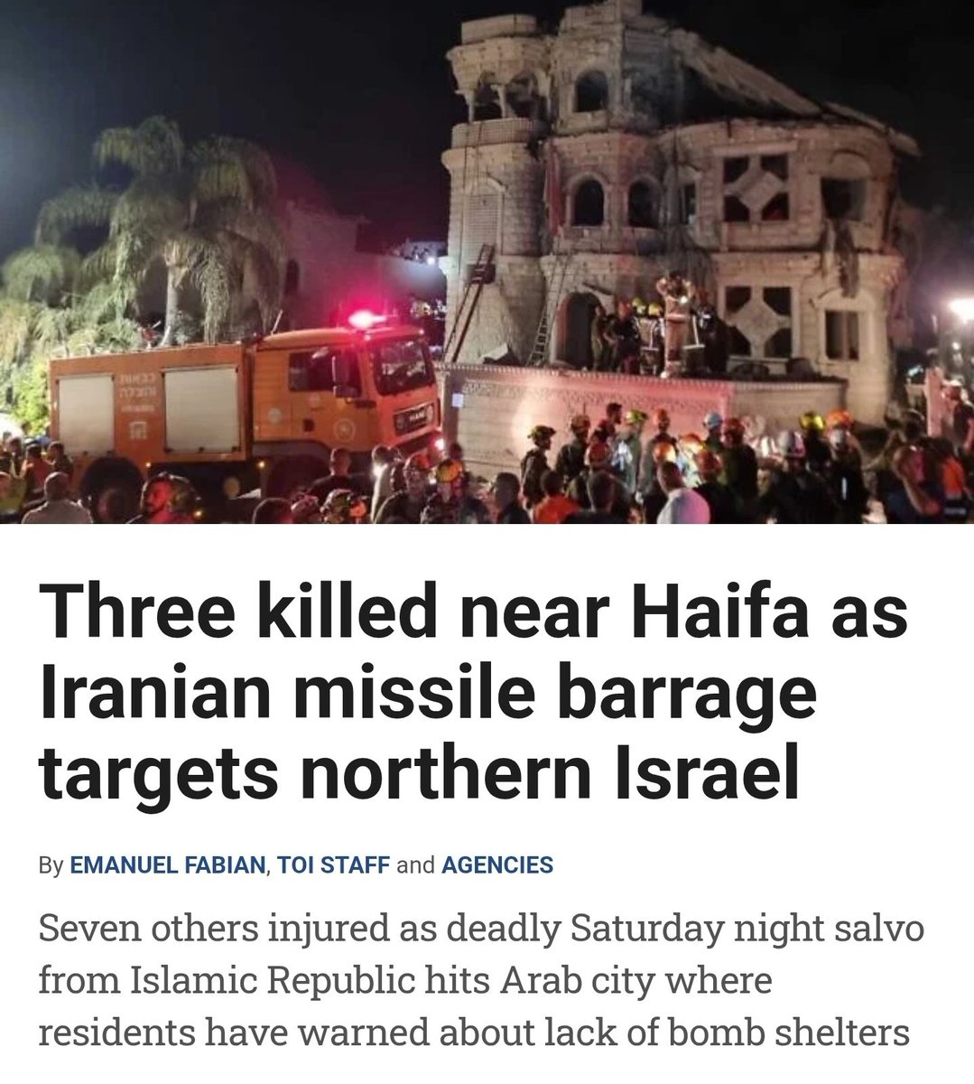 It happened.
Do not let Israel use us as propaganda to push for more war.
It denied us shelters, froze our towns' funds, and dragged us into a war we never consented to.
Our families' blood is on Israel too
