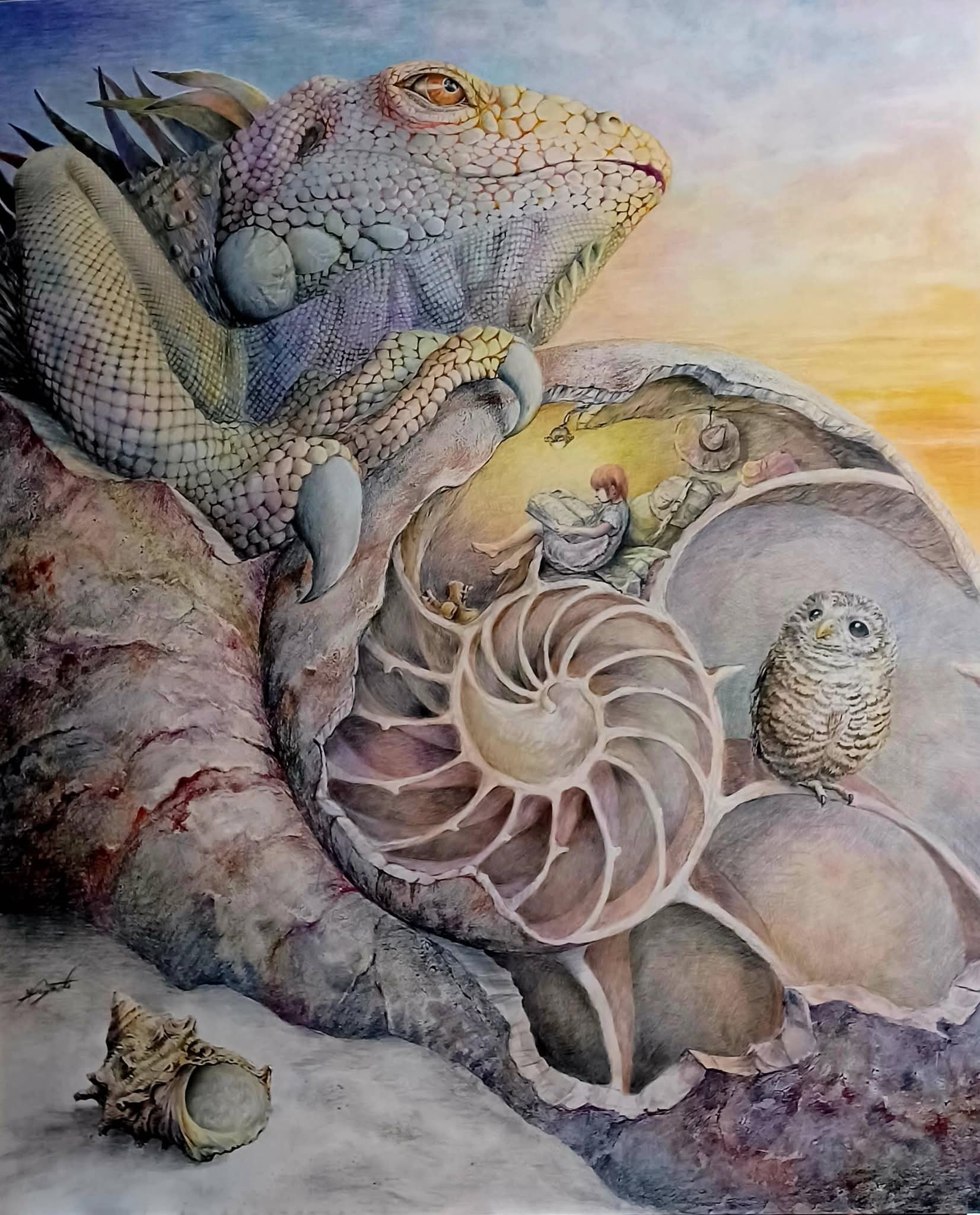 色鉛筆画 キャベツ太郎(原画) 色鉛筆画 キャベツ太郎(原画) 色鉛筆画 キャベツ太郎(原画)